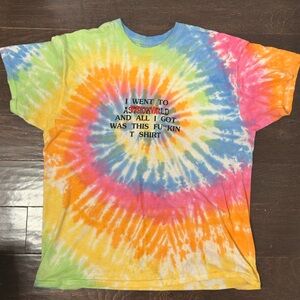 Travis Scott I Went To Astroworld Tie Dye Tee XL